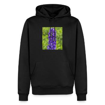 Virginal Blütenmeer im Garten - Männer Premium Bio Hoodie - Schwarz - Vorne - Nico (187cm)