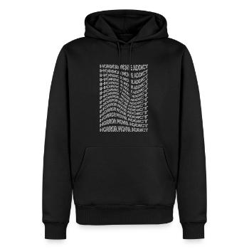 Horror Movie Addict - Horror Movie Fan - Sweat à capuche Premium bio Homme - noir - Devant - Nico (187cm)