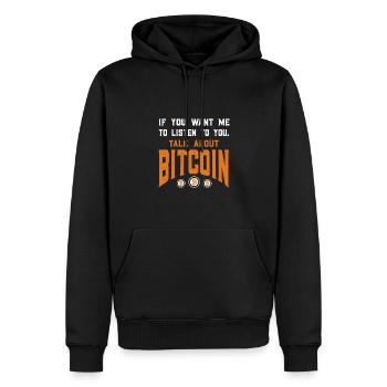 bitcoin original satoshi nakamoto Geschenk - Männer Premium Bio Hoodie - Schwarz - Vorne - Nico (187cm)