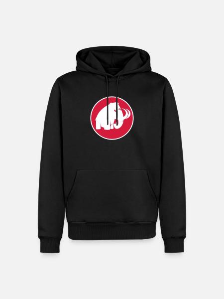 angry mammoth böses Mammut - Männer Premium Bio Hoodie - Schwarz