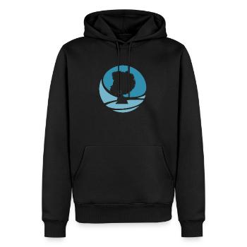 Soul Afro - Men’s Premium Organic Hoodie - black - Front - Nico (187cm)