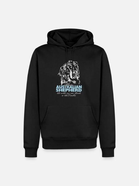 Australian Shepherd Familie Wilsigns - Männer Premium Bio Hoodie - Schwarz