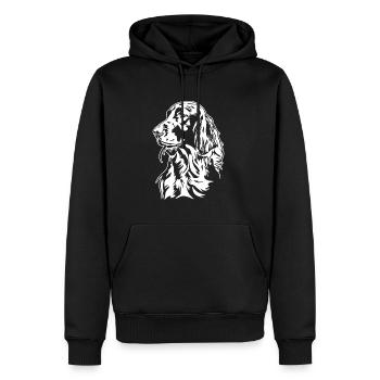 Irish Setter Jagdhund Jagdhunde Hunde Wilsigns - Männer Premium Bio Hoodie - Schwarz - Vorne - Nico (187cm)