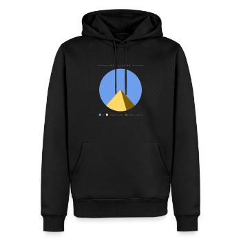 Kuchendiagramm Data Science Design für einen - Männer Premium Bio Hoodie - Schwarz - Vorne - Nico (187cm)
