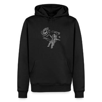 Raumfahrer Astronaute de l’espace - Sweat à capuche Premium bio Homme - noir - Devant - Nico (187cm)
