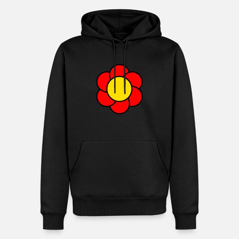 Fleur Millésime - Sweat à capuche Premium bio Homme - noir