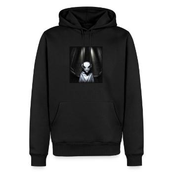 alien priest - Men’s Premium Organic Hoodie - black - Front - Nico (187cm)