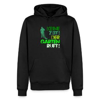 Gärtner Geschenk Keine Zeit Der Garten Ruft Vintag - Sweat à capuche Premium bio Homme - noir - Devant - Nico (187cm)