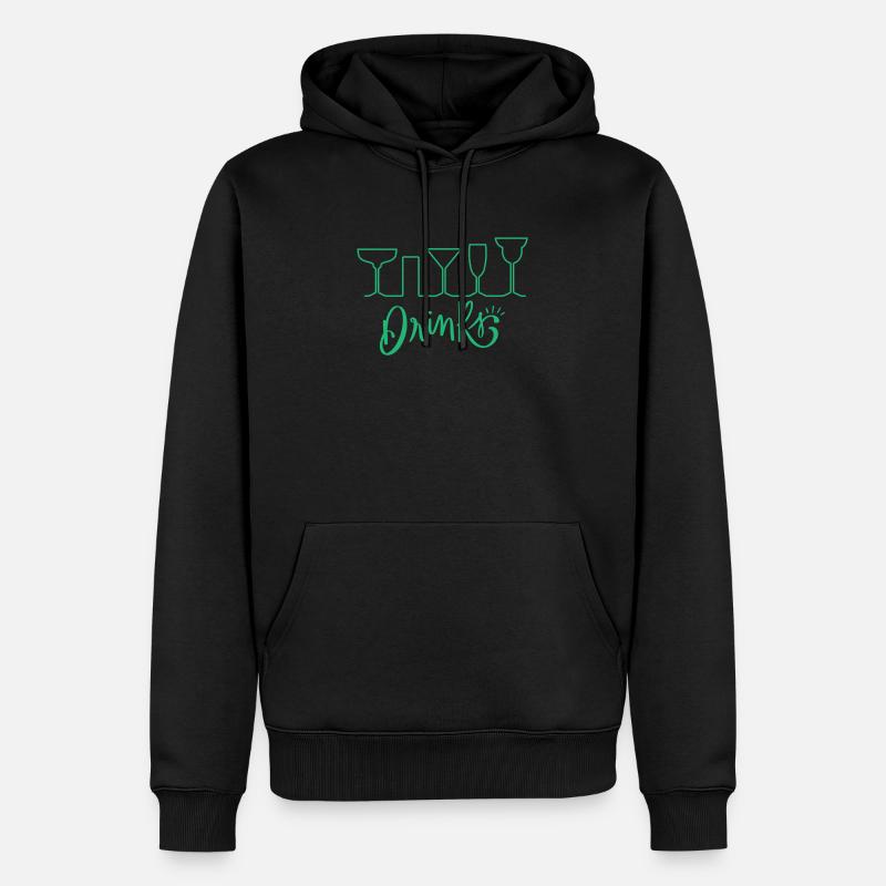 Getränke Galore Drinks - Männer Premium Bio Hoodie - Schwarz