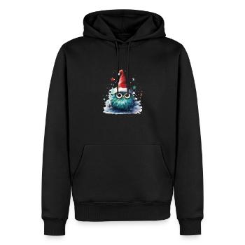Merry Christmas - Männer Premium Bio Hoodie - Schwarz - Vorne - Nico (187cm)
