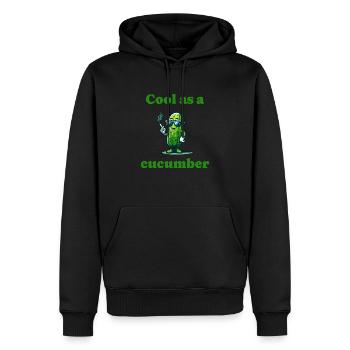 Cool as a cucumber coole Gurke - Männer Premium Bio Hoodie - Schwarz - Vorne - Nico (187cm)