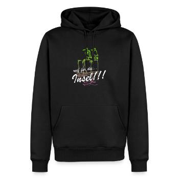 reif für Insel Malle Mallorca Majorca Urlaub Hawai - Männer Premium Bio Hoodie - Schwarz - Vorne - Nico (187cm)
