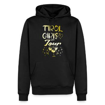 Tirol Girls Tour Gold - Sweat à capuche Premium bio Homme - noir - Devant - Nico (187cm)