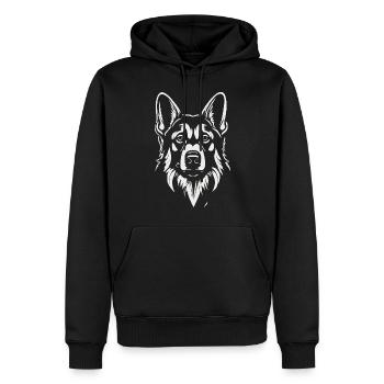Berger allemand pour le meilleur ami des chiens - Sweat à capuche Premium bio Homme - noir - Devant - Nico (187cm)