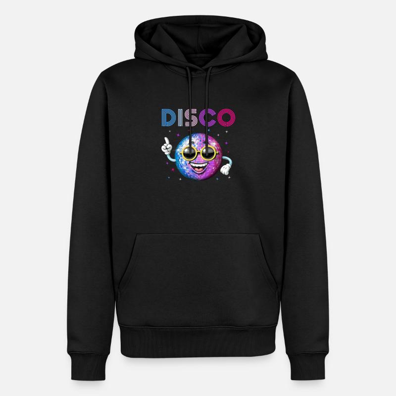 Boule disco - Sweat à capuche Premium bio Homme - noir