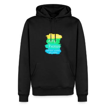 Yoga Lehrerin Kurs Meditation Geschenk Damen Matte - Männer Premium Bio Hoodie - Schwarz - Vorne - Nico (187cm)
