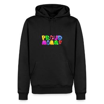 Baby Eltern Kind Geschenk Sprüche Geburt Mama Papa - Männer Premium Bio Hoodie - Schwarz - Vorne - Nico (187cm)