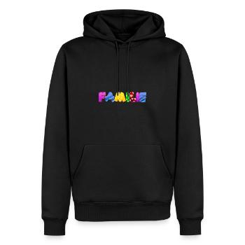 Baby Eltern Kind Geschenk Sprüche Geburt Mama Papa - Männer Premium Bio Hoodie - Schwarz - Vorne - Nico (187cm)