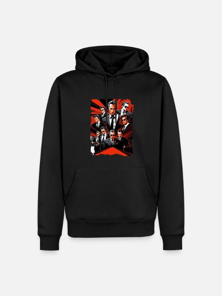 Cartoon Gangster - Men’s Premium Organic Hoodie - black