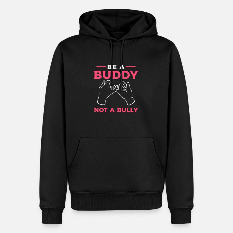 Mobbing - Männer Premium Bio Hoodie - Schwarz