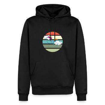Drachen fliegen lassen - Kitesurfer - Männer Premium Bio Hoodie - Schwarz - Vorne - Nico (187cm)