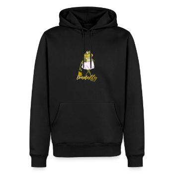 Kröten-Wortspiel für Tierliebhaber - Männer Premium Bio Hoodie - Schwarz - Vorne - Nico (187cm)