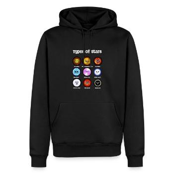 Astronomie Arten von Sternen - Männer Premium Bio Hoodie - Schwarz - Vorne - Nico (187cm)