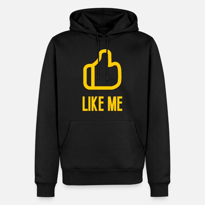 Like me - Sweat à capuche Premium bio Homme - noir