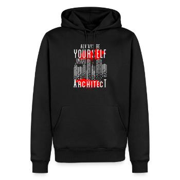 Engineer Building Construction - Men’s Premium Organic Hoodie - black - Front - Nico (187cm)