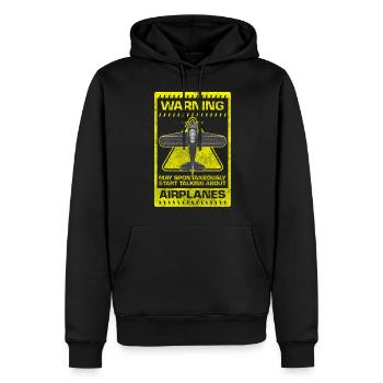 Fliegen Segelflugzeug Modellflug - Männer Premium Bio Hoodie - Schwarz - Vorne - Nico (187cm)