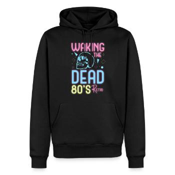 Neon Musik Geek Neon Party - Männer Premium Bio Hoodie - Schwarz - Vorne - Nico (187cm)