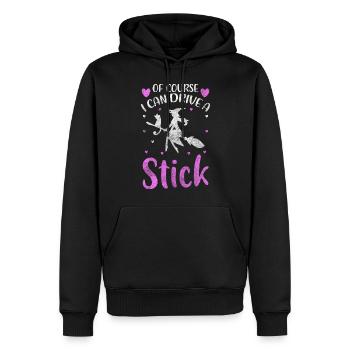 Sorcières Les balais des sorcières Sorts Monstres - Sweat à capuche Premium bio Homme - noir - Devant - Nico (187cm)