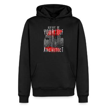 Ingenieur Studium Häuser Architektur - Männer Premium Bio Hoodie - Schwarz - Vorne - Nico (187cm)