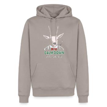 Weed Deer Legalize - Männer Premium Bio Hoodie - Taupe - Vorne - Nico (187cm)