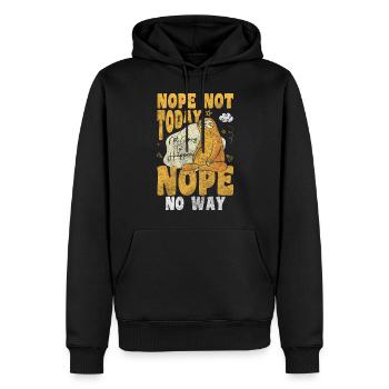 Schlafmütze Träumen Ausruhen Kissen - Männer Premium Bio Hoodie - Schwarz - Vorne - Nico (187cm)