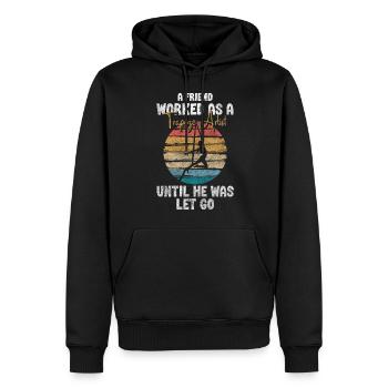 Sarcasme de l’acteur de la tente du Manège - Sweat à capuche Premium bio Homme - noir - Devant - Nico (187cm)