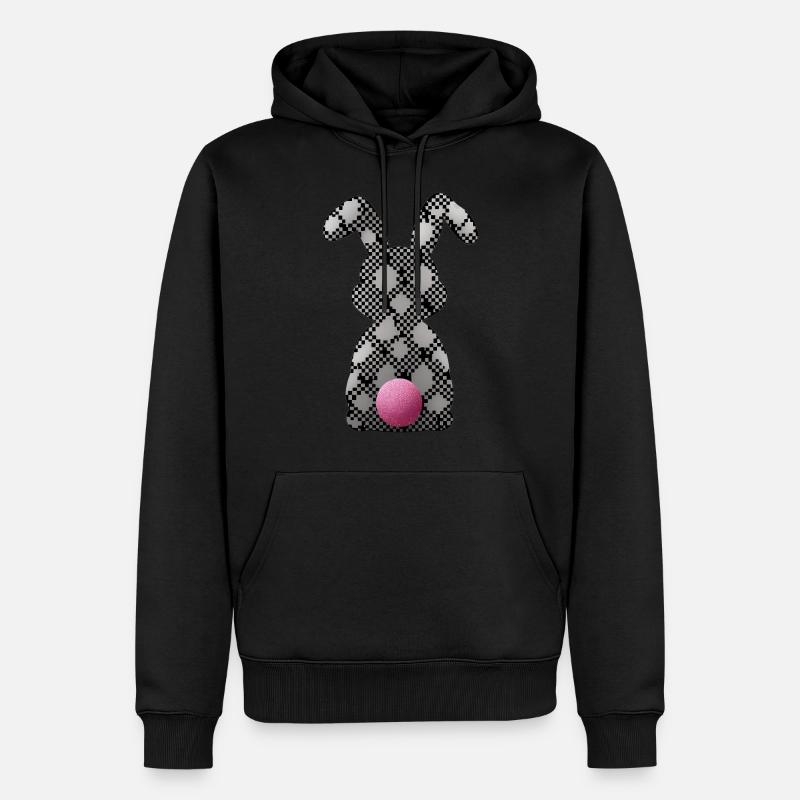 Easter Bunny - Männer Premium Bio Hoodie - Schwarz