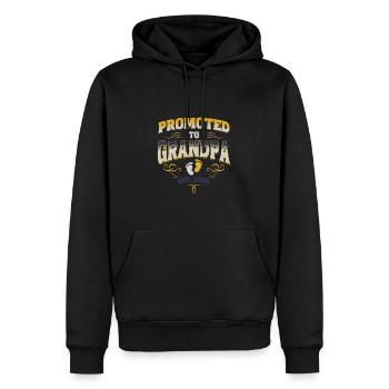 Promoted To Grandpa Est 2025 Cool New Grandfather - Men’s Premium Organic Hoodie - black - Front - Nico (187cm)