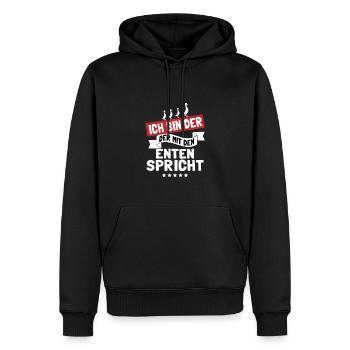 Laufente Laufentenzüchter Laufentenstall Enten - Männer Premium Bio Hoodie - Schwarz - Vorne - Nico (187cm)