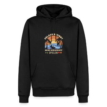Schafkopf Spielregeln Schafkopfen - Männer Premium Bio Hoodie - Schwarz - Vorne - Nico (187cm)
