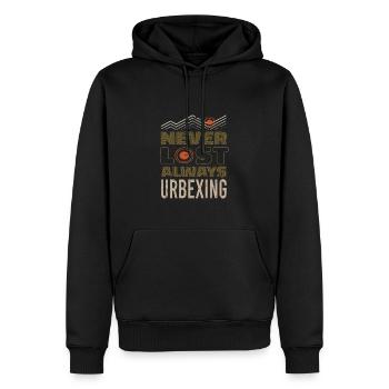 Urban exploration Urbexing Lost Places - Männer Premium Bio Hoodie - Schwarz - Vorne - Nico (187cm)