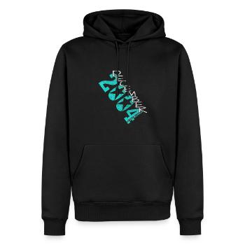Dezember 2004 geboren - Männer Premium Bio Hoodie - Schwarz - Vorne - Nico (187cm)