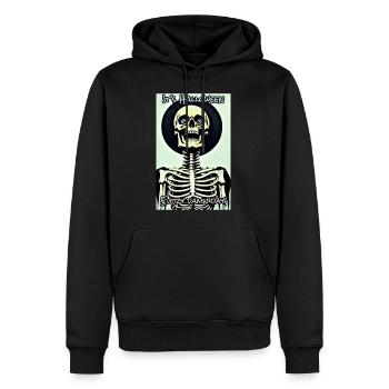 Es ist Halloween - Männer Premium Bio Hoodie - Schwarz - Vorne - Nico (187cm)
