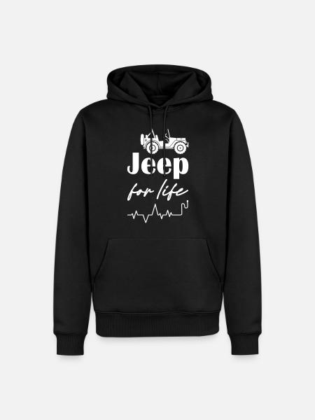 Jeeps for Life - Men’s Premium Organic Hoodie - black