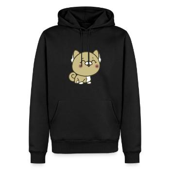 Süßer Hundewelpe - Männer Premium Bio Hoodie - Schwarz - Vorne - Nico (187cm)