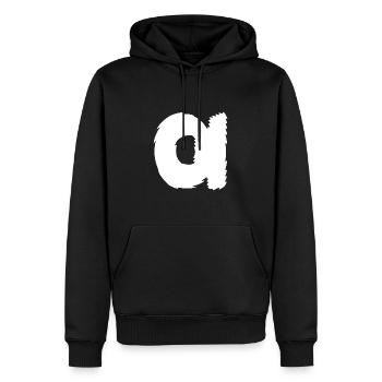 Alpha | Symbol | griechisches Alphabet - Männer Premium Bio Hoodie - Schwarz - Vorne - Nico (187cm)