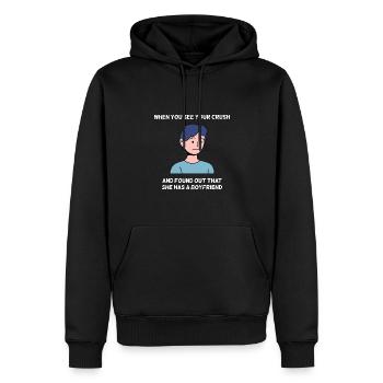 Design Crush Love pour les jeunes fiers Pinoys - Sweat à capuche Premium bio Homme - noir - Devant - Nico (187cm)