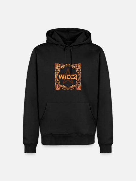 Celtic frame wicca e 118 - Men’s Premium Organic Hoodie - black