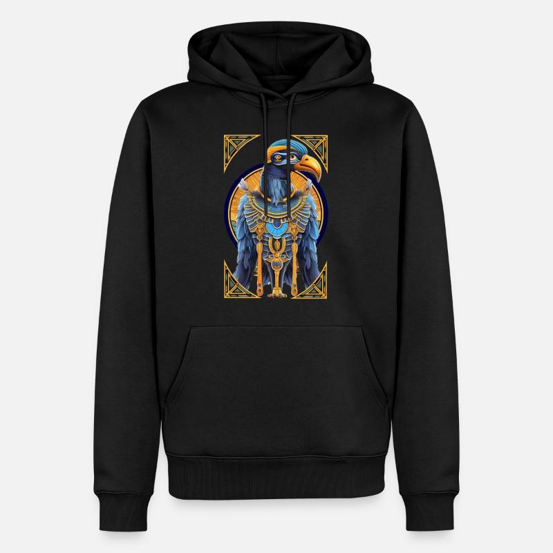 Horus égyptien - Sweat à capuche Premium bio Homme - noir