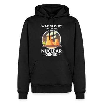 Erneuerbare Nukleare Spruch für Nukleartechnik - Männer Premium Bio Hoodie - Schwarz - Vorne - Nico (187cm)